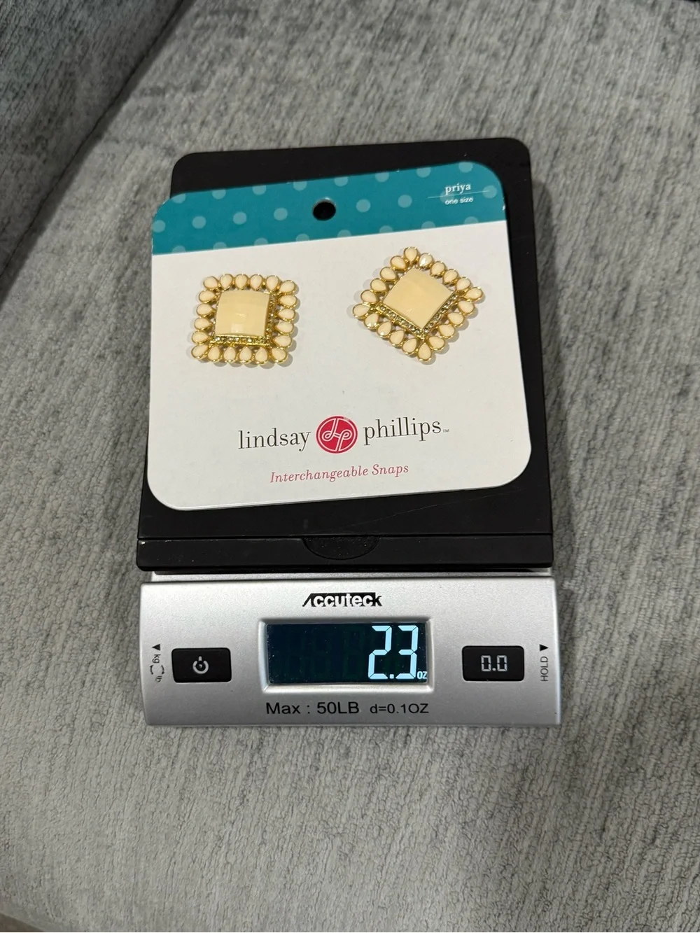 Lindsey Philips gold and tan diamond Priya interchangeable shoe snaps